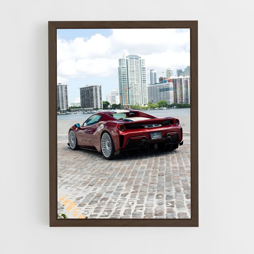 Poster Piste Écarlate – affiche Ferrari (vue 5)